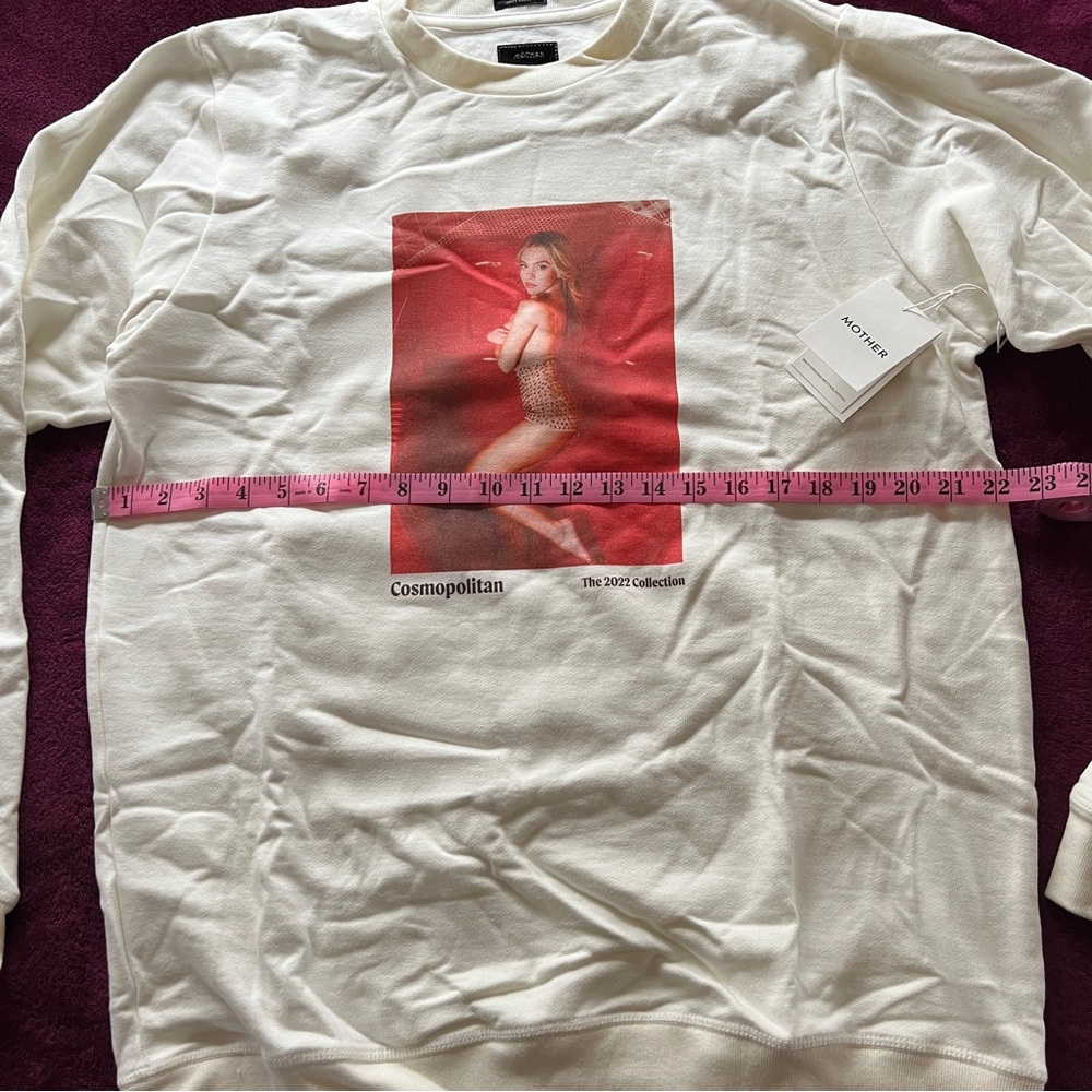 Mother Denim x Cosmopolitan Sydney Sweeney Unisex Sweatshirt Crewneck NWT - Picture 3 of 12